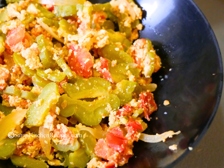 Margoso Ginisang Ampalaya with Egg (Sautéed Bitter melon)