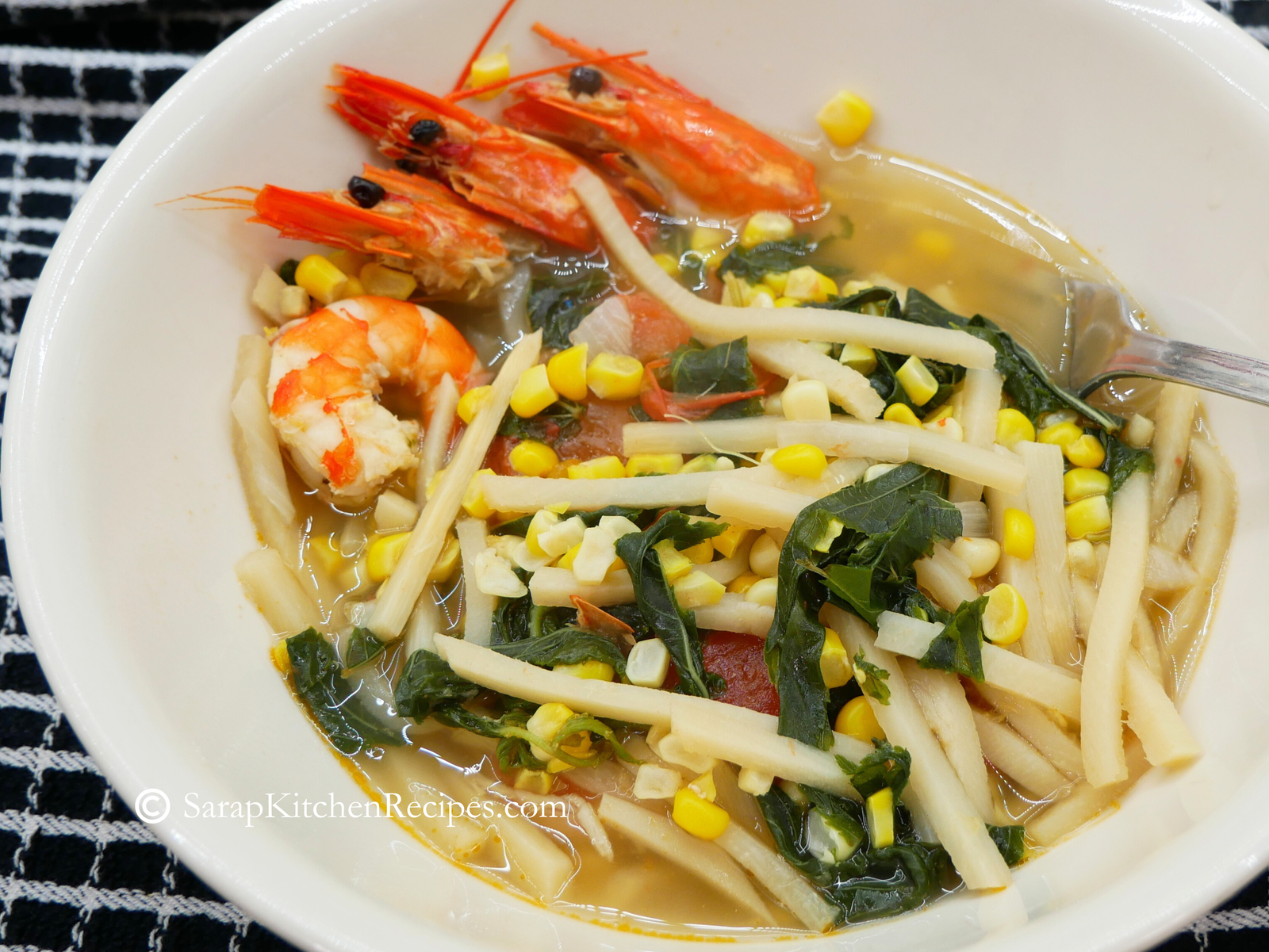 Labong Saluyot with Shrimp